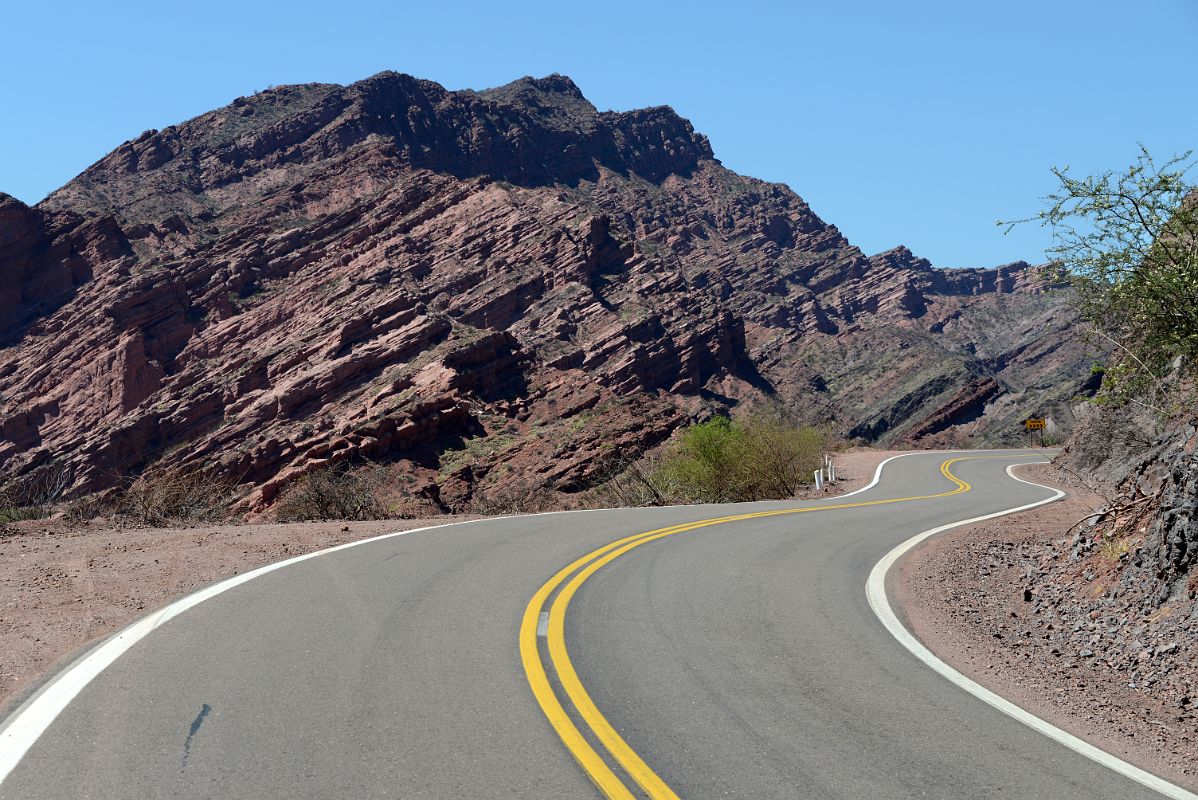 07 The Road Ahead From Our First Stop In Quebrada de Cafayate South Of Salta